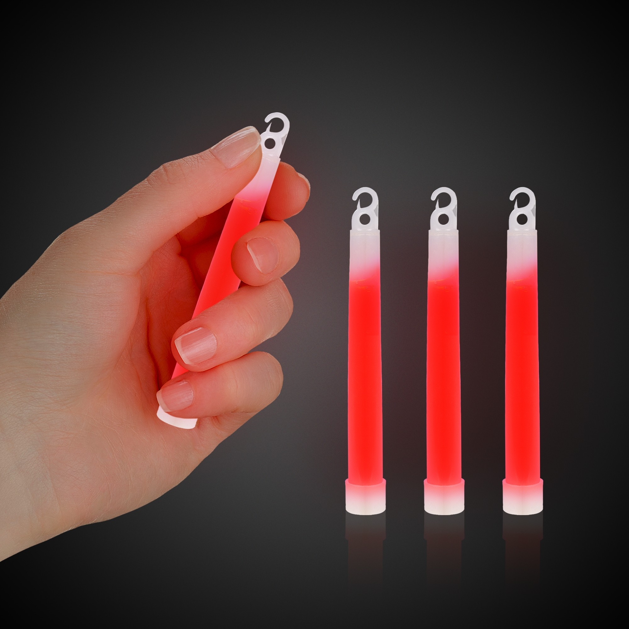 Red 4"  Premium Glow Sticks