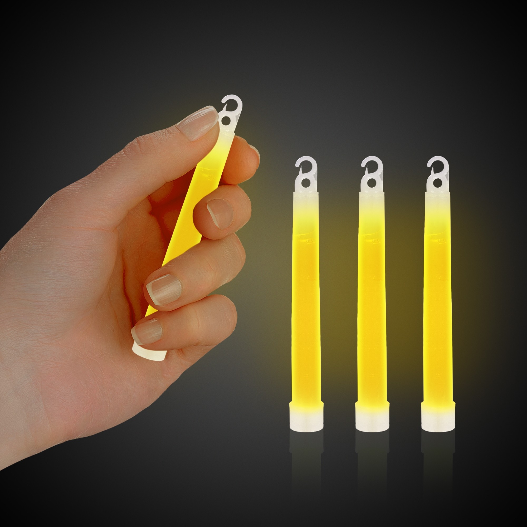 Yellow 4" Premium Glow Sticks