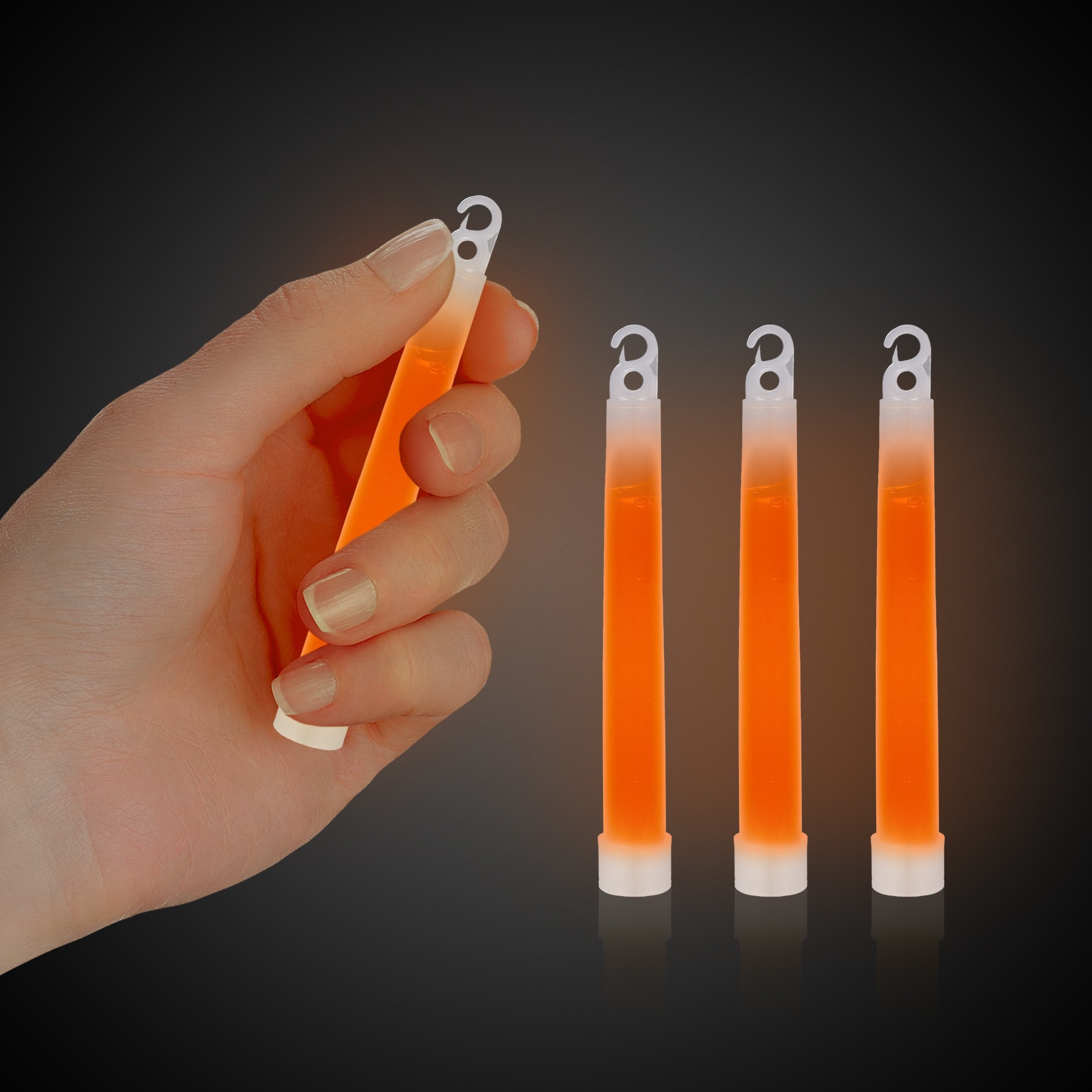 Orange 4" Premium Glow Sticks
