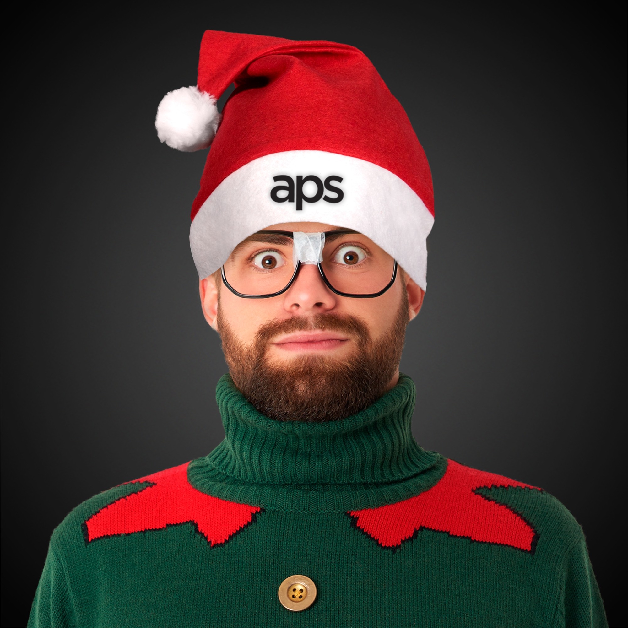 Red Felt Santa Hats