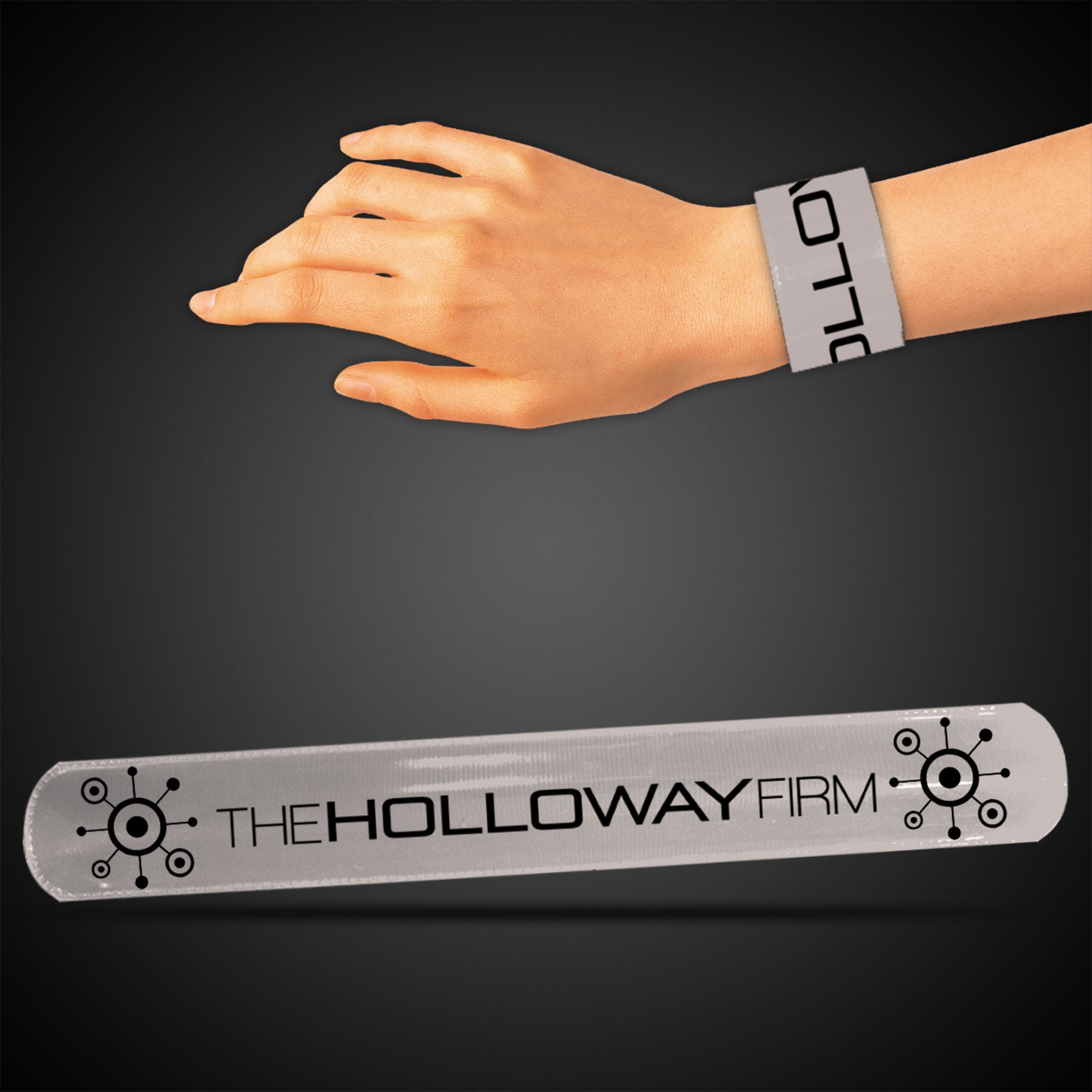 8 3/4" Silver Slap Bracelets