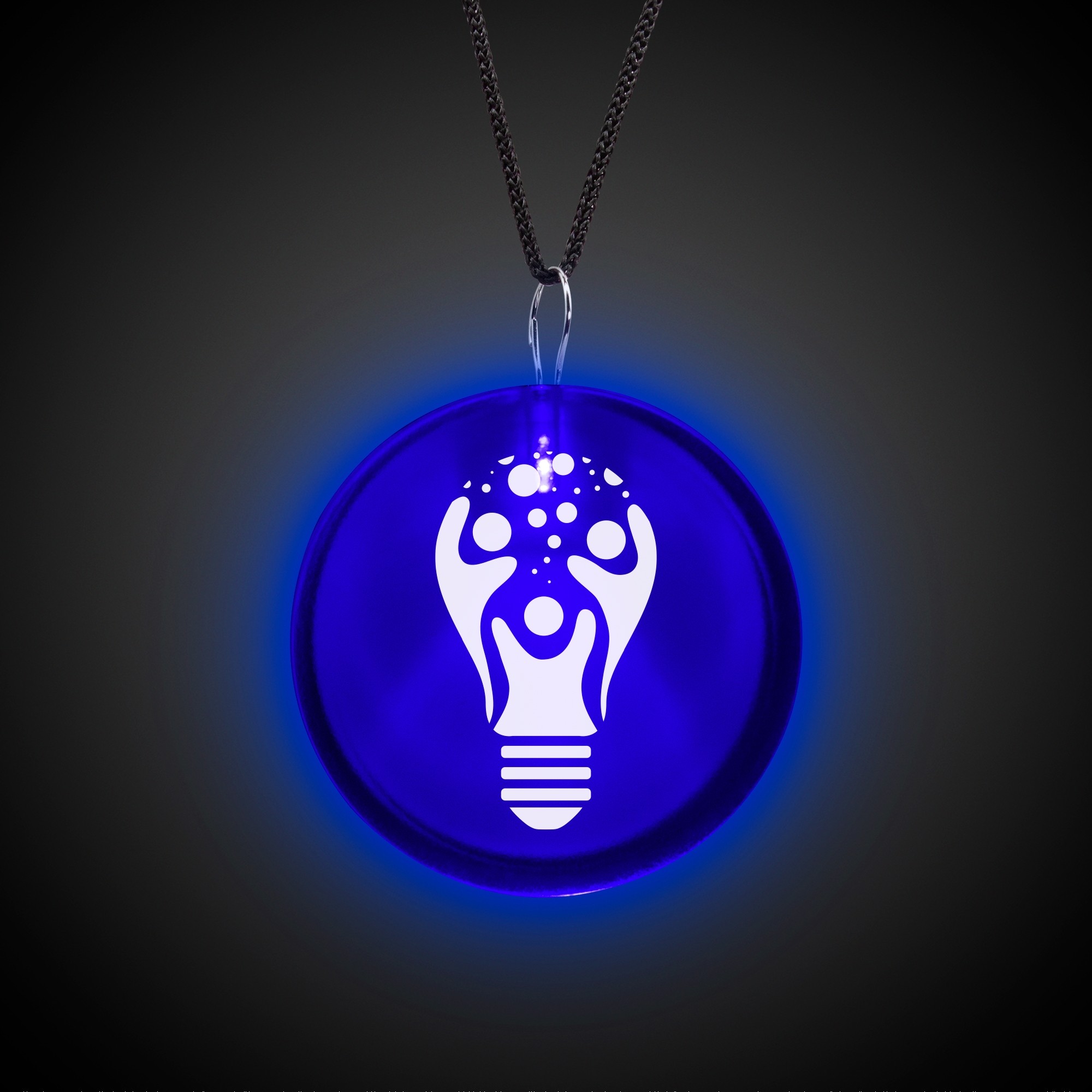 Blue Lighted Badges with J - Hook