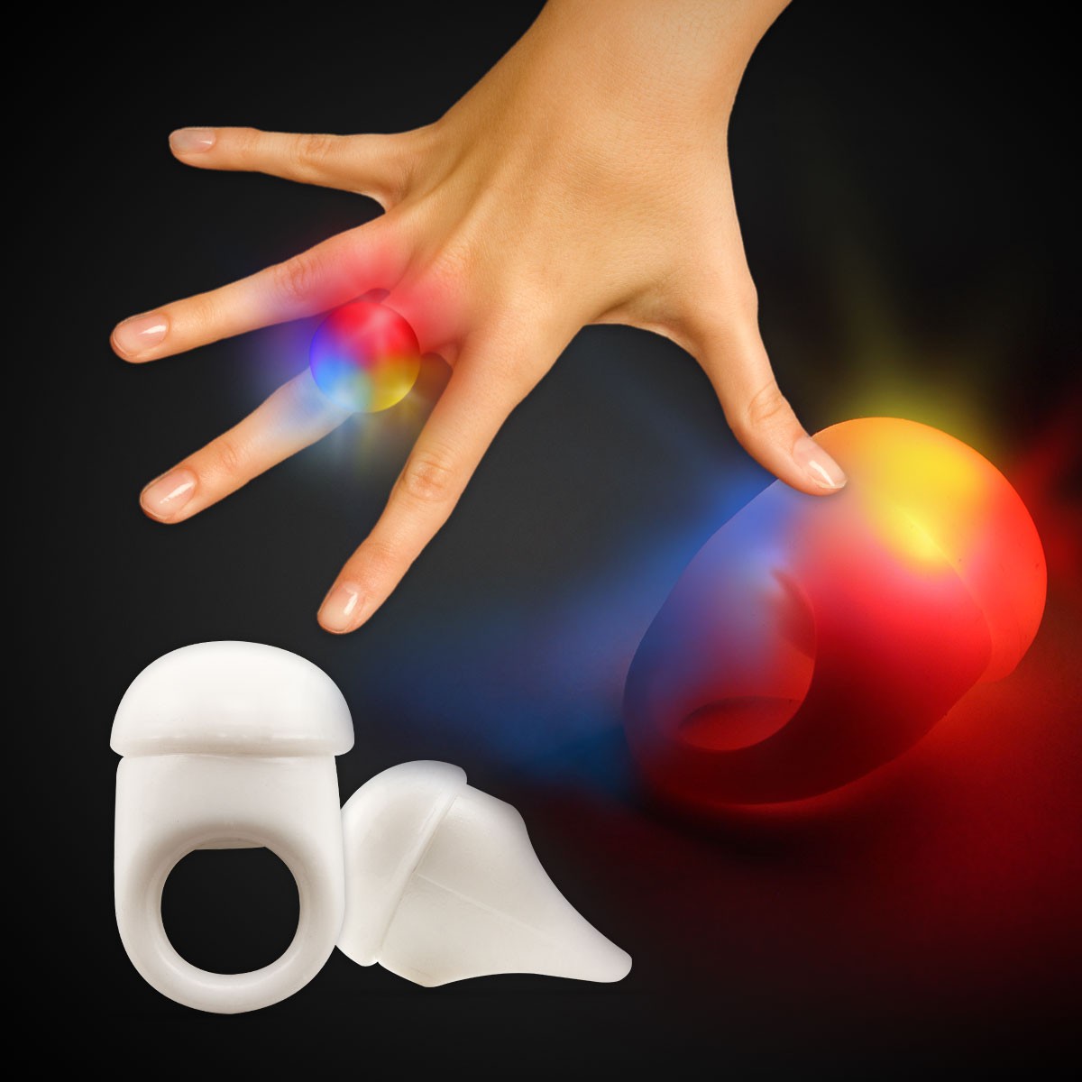 White LED Jelly Rings