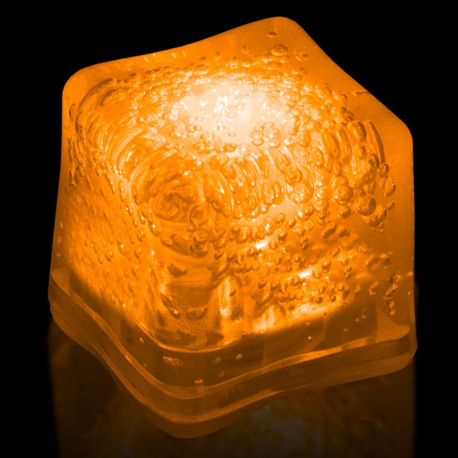 Blank ORANGE Lited Ice Cubes 