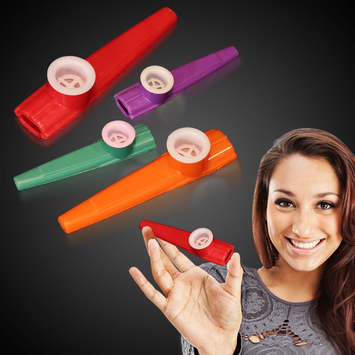 MUS032: Assorted - Red/Purple/Green/Orange	