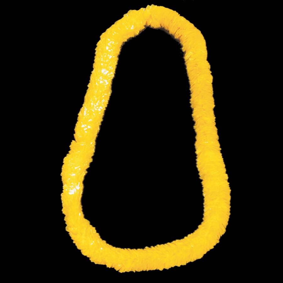 Yellow 34" Plastic Leis 