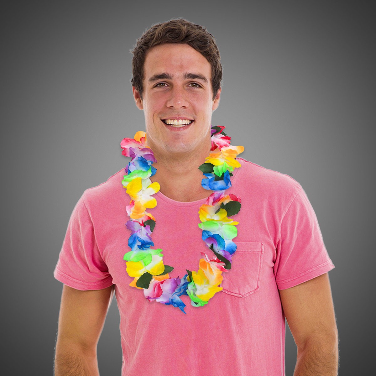 Multi Color Tie Dye Lei 