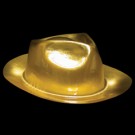 Gold Plastic Fedoras