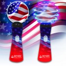 Patriotic LED 9" Coin Spinner Wand 