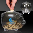 Clear Plastic Piggy Bank