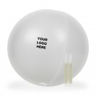 24 Inch Inflatable Beach Ball with 2 - 6 Inch BLUE Glow Sticks 