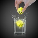 1" Yellow Glowing Ice Cubes 