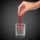 Red 5" Glow Swizzle Sticks/Drink Stirrers 