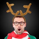 Plush Reindeer Antler Headband