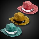 Adult Straw Cowboy Hats - Assorted Colors