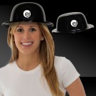 Black Plastic Derby Hat 