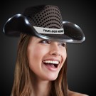BLACK SEQUIN LED COWBOY HAT