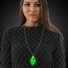 Green Bulb LED Bead Necklace