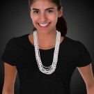 White Pearl Mardi Gras Beads