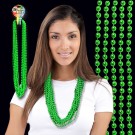 Metallic Green Beaded Necklace 
