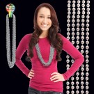 Silver Metallic Bead Necklace 