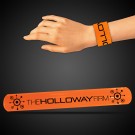 8 3/4" Orange Slap Bracelets