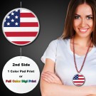 American Flag Plastic Medallions2 1/2"