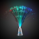 Fiber Optic Centerpiece - Silver Base - 13 1/2 Inches 