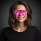 Pink LED Slotted Glasses 