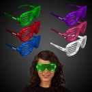 Light Up Slotted Shutter Shade Glasses 