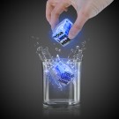 Blue Imprinted Liquid Activated Light Up Ice Cubes