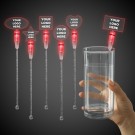 Red Light Up Cocktail Stirrers - Variety of Shapes