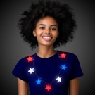 Patriotic LED Star Necklace 