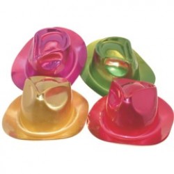 Assorted Color Metallic Fedoras 