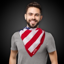 22" x 22" US Flag Bandana