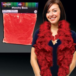 Red Feather Boa