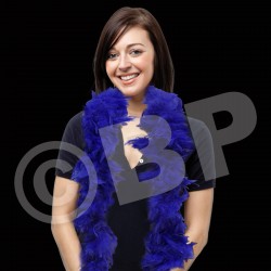 Blue Feather Boa 