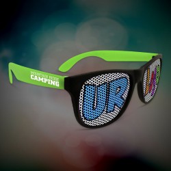 Custom Green Neon Billboard Sunglasses 