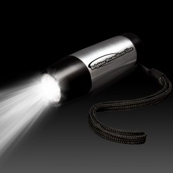 Silver Metallic Taper Flashlights - Clearance 