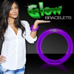 Purple Superior 8" Glow Bracelets 