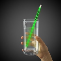 Green Supreme Glow 9 Inch Straws