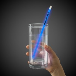 Blue Supreme Glow 9 Inch Straws