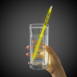 Yellow Supreme Glow 9 Inch Straws