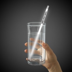 White  Supreme Glow 9 Inch Straws