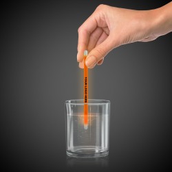 Orange 5" Glow Swizzle Sticks/Drink Stirrers 