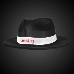 Imprinted White Hat Band