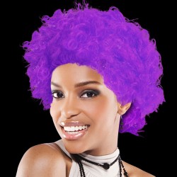 Purple Team Spirit Wigs