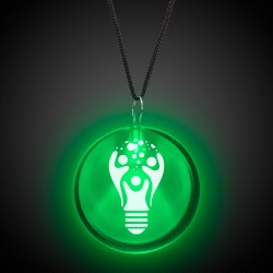 Green Lighted Badges with J - Hook