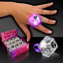 Flashing Jewel Ring - 1 3/8"