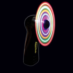 4" Black Body LED Fan